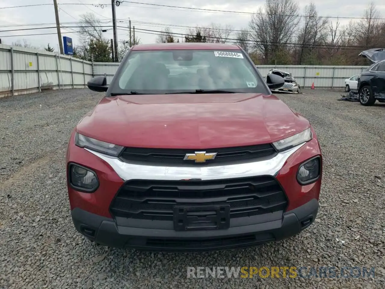 5 fotografías del automóvil dañado KL79MMS2XMB012407 CHEVROLET TRAILBLZR 2021