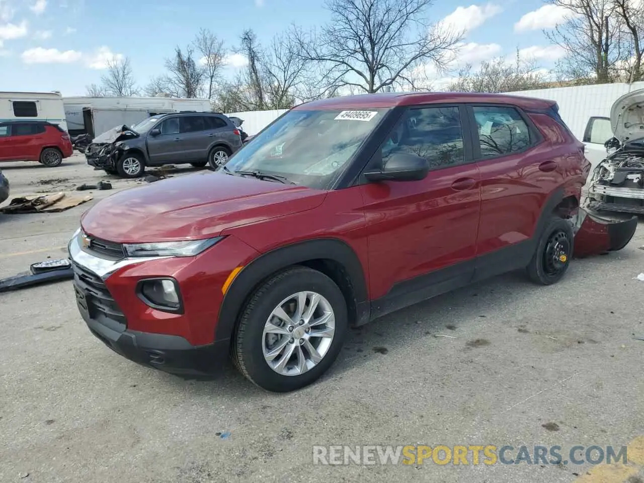 1 fotografías del automóvil dañado KL79MMS2XMB140159 CHEVROLET TRAILBLZR 2021