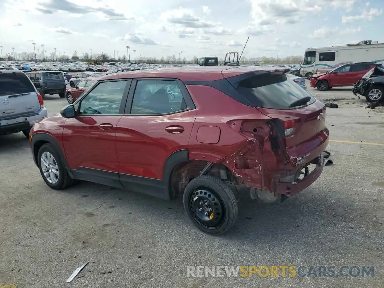 2 fotografías del automóvil dañado KL79MMS2XMB140159 CHEVROLET TRAILBLZR 2021