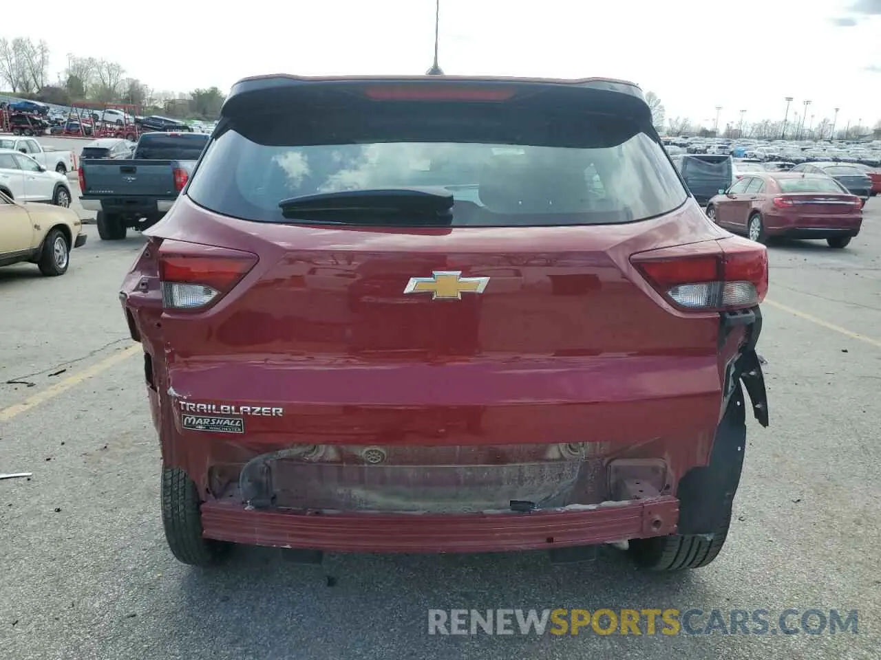 6 fotografías del automóvil dañado KL79MMS2XMB140159 CHEVROLET TRAILBLZR 2021