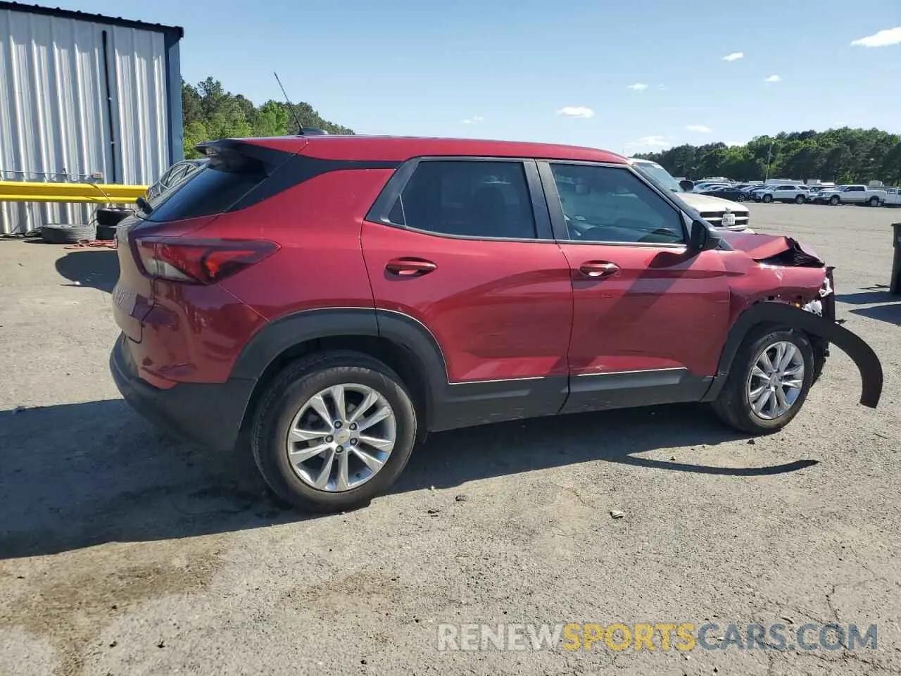 3 fotografías del automóvil dañado KL79MMS2XMB142140 CHEVROLET TRAILBLZR 2021