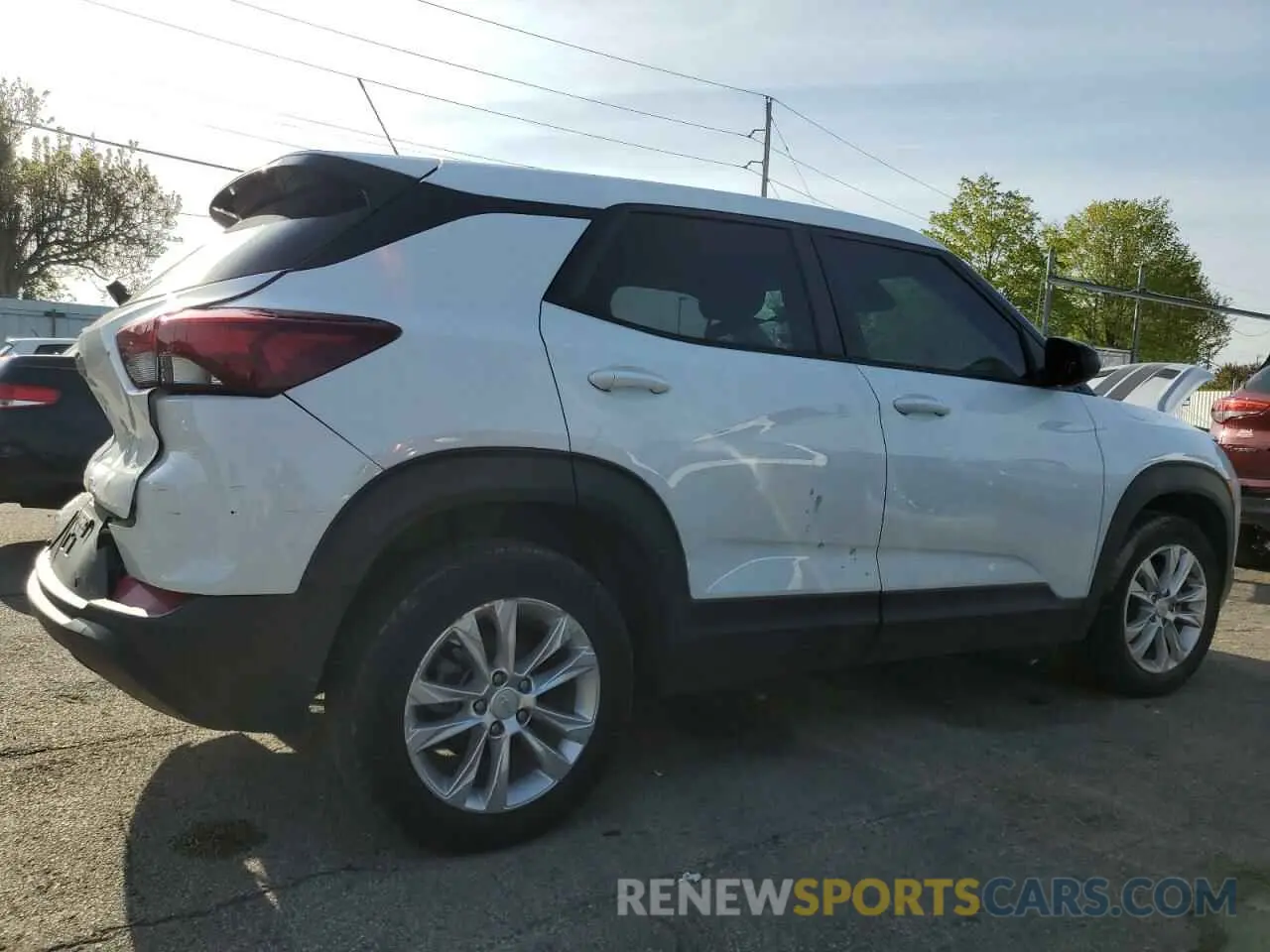 3 fotografías del automóvil dañado KL79MMS2XMB181570 CHEVROLET TRAILBLZR 2021