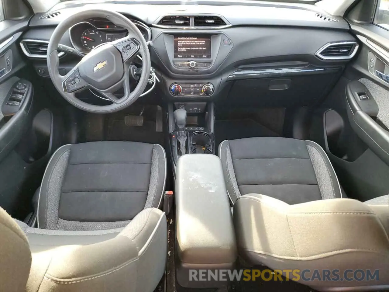 8 fotografías del automóvil dañado KL79MNSL0MB122381 CHEVROLET TRAILBLZR 2021