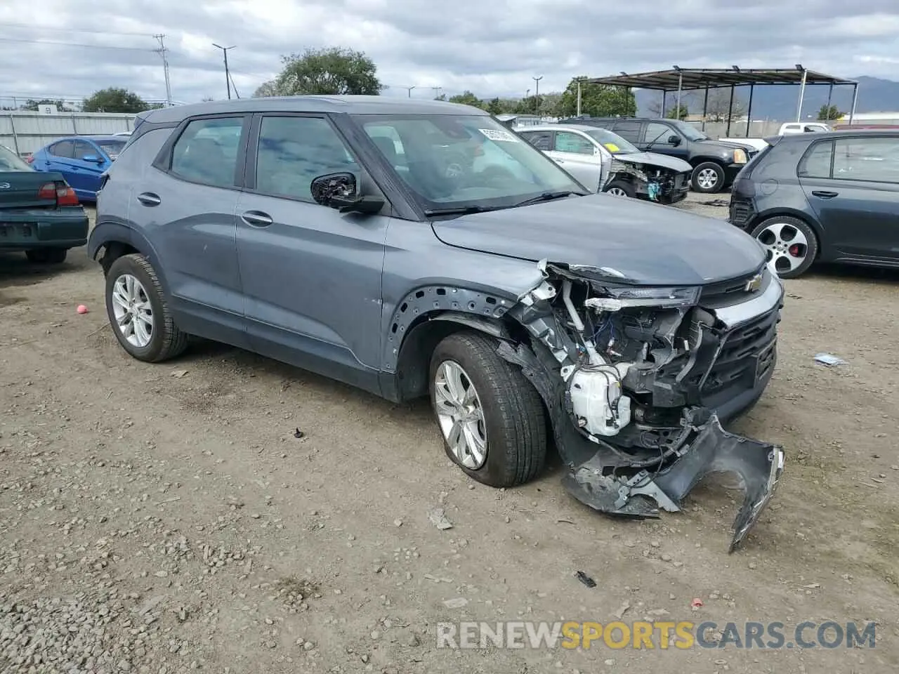 4 fotografías del automóvil dañado KL79MNSL2MB072924 CHEVROLET TRAILBLZR 2021