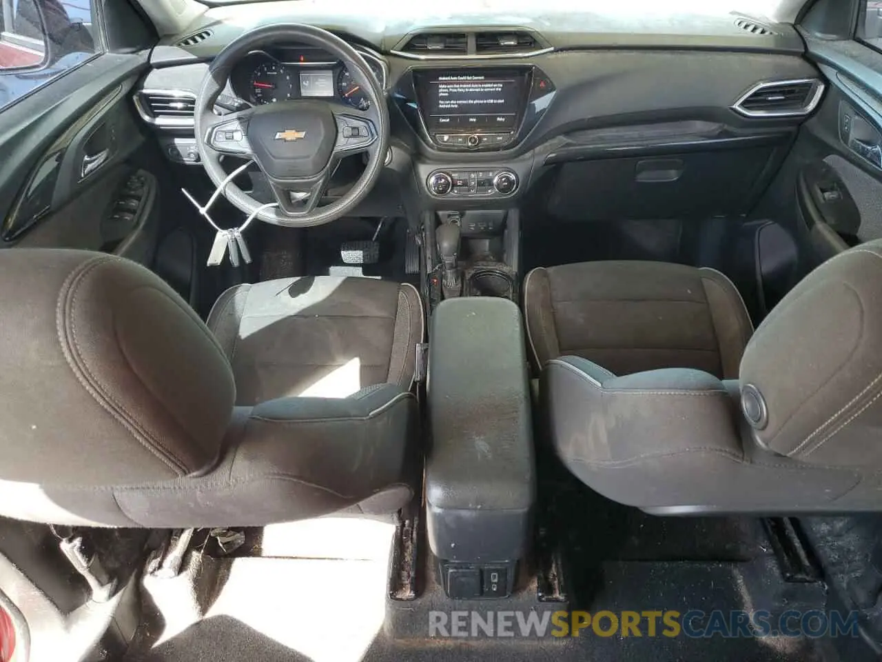 8 fotografías del automóvil dañado KL79MPS22MB087796 CHEVROLET TRAILBLZR 2021