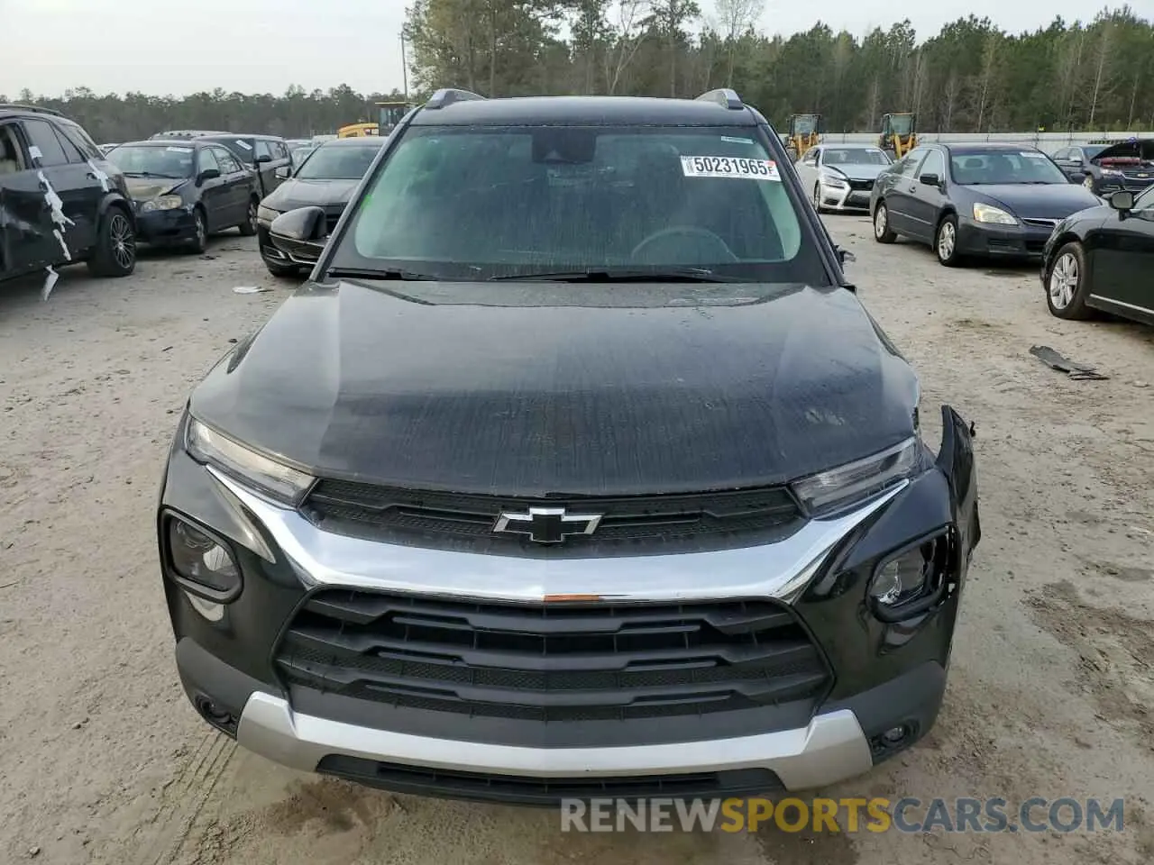 5 fotografías del automóvil dañado KL79MPS23MB140781 CHEVROLET TRAILBLZR 2021