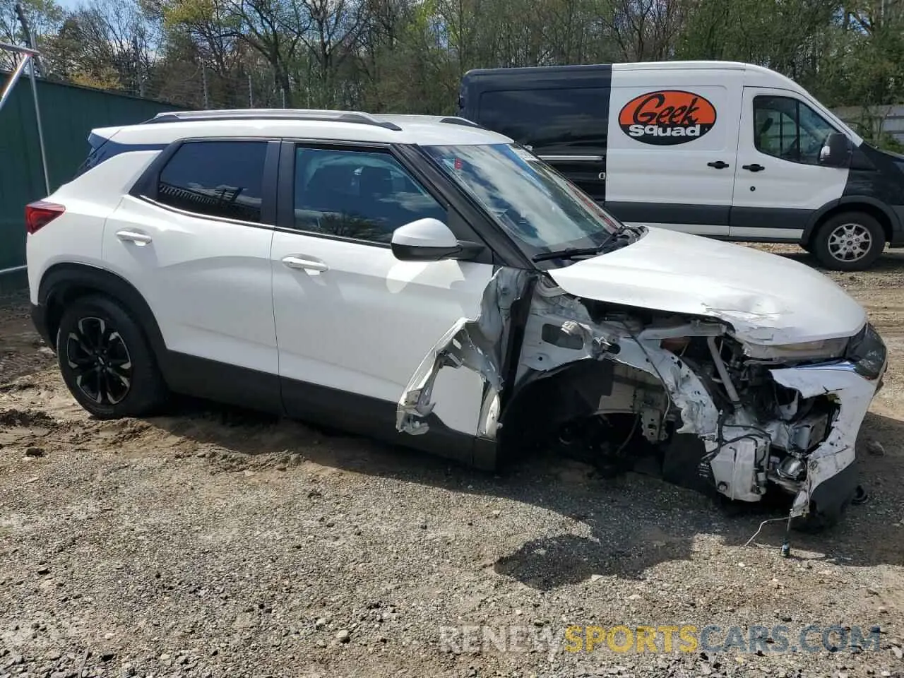 4 fotografías del automóvil dañado KL79MPS26MB154996 CHEVROLET TRAILBLZR 2021