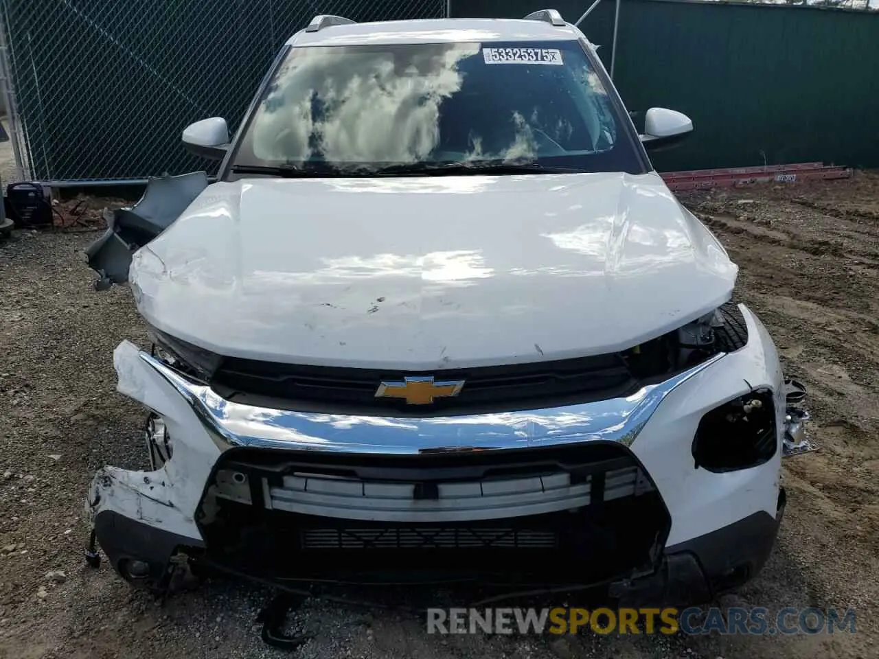 5 fotografías del automóvil dañado KL79MPS26MB154996 CHEVROLET TRAILBLZR 2021