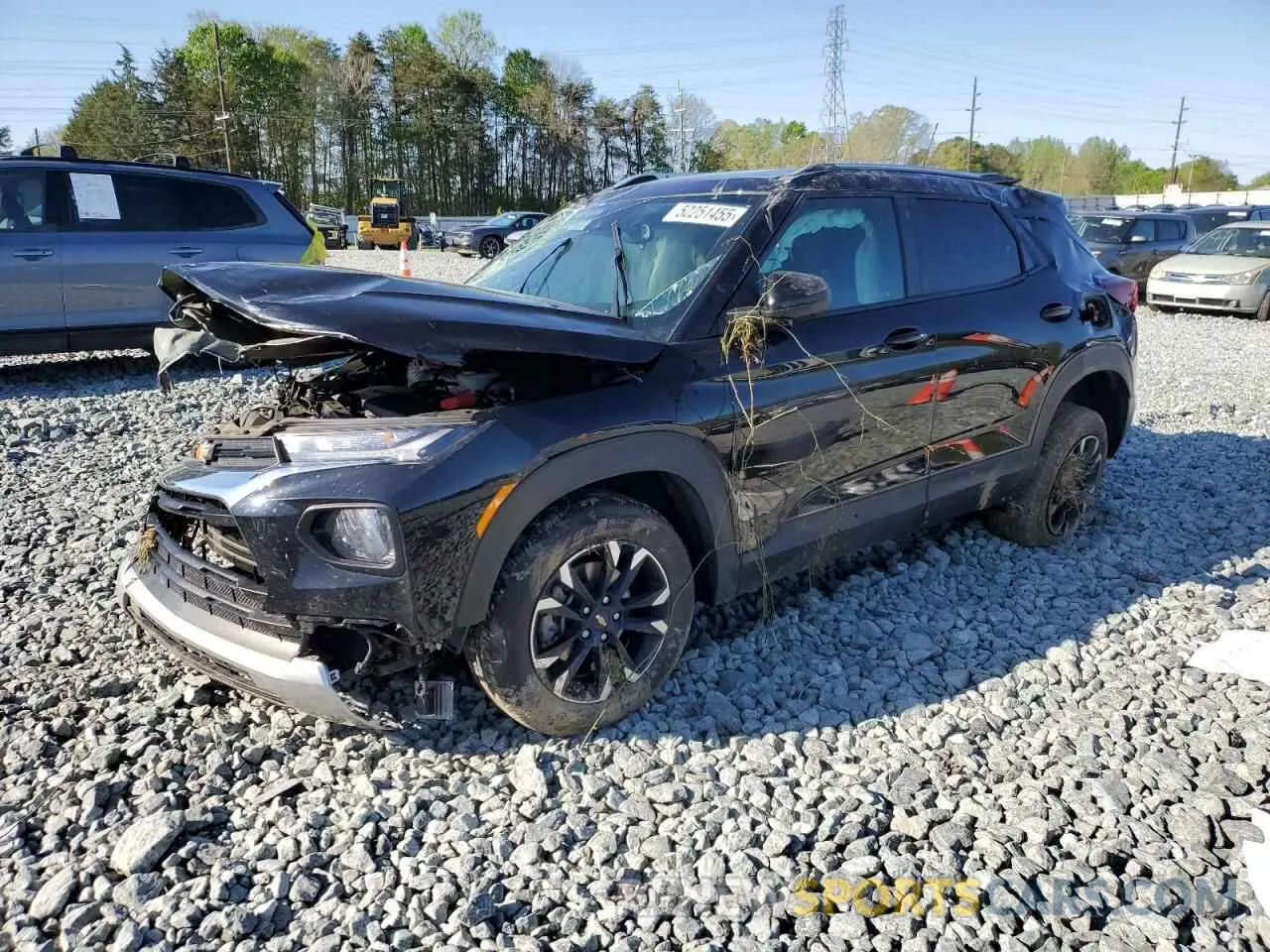 1 fotografías del automóvil dañado KL79MPSL2MB143132 CHEVROLET TRAILBLZR 2021