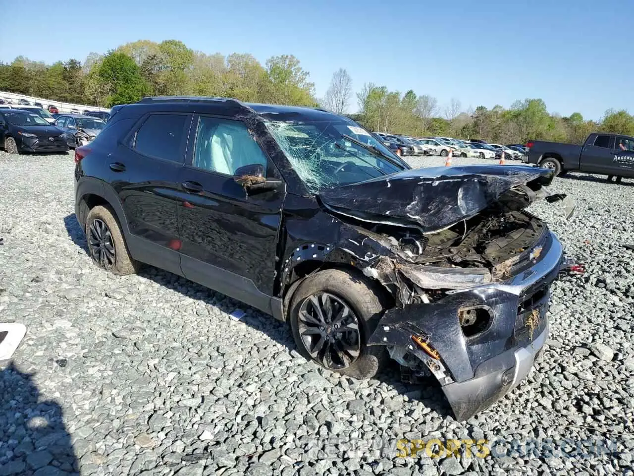 4 fotografías del automóvil dañado KL79MPSL2MB143132 CHEVROLET TRAILBLZR 2021