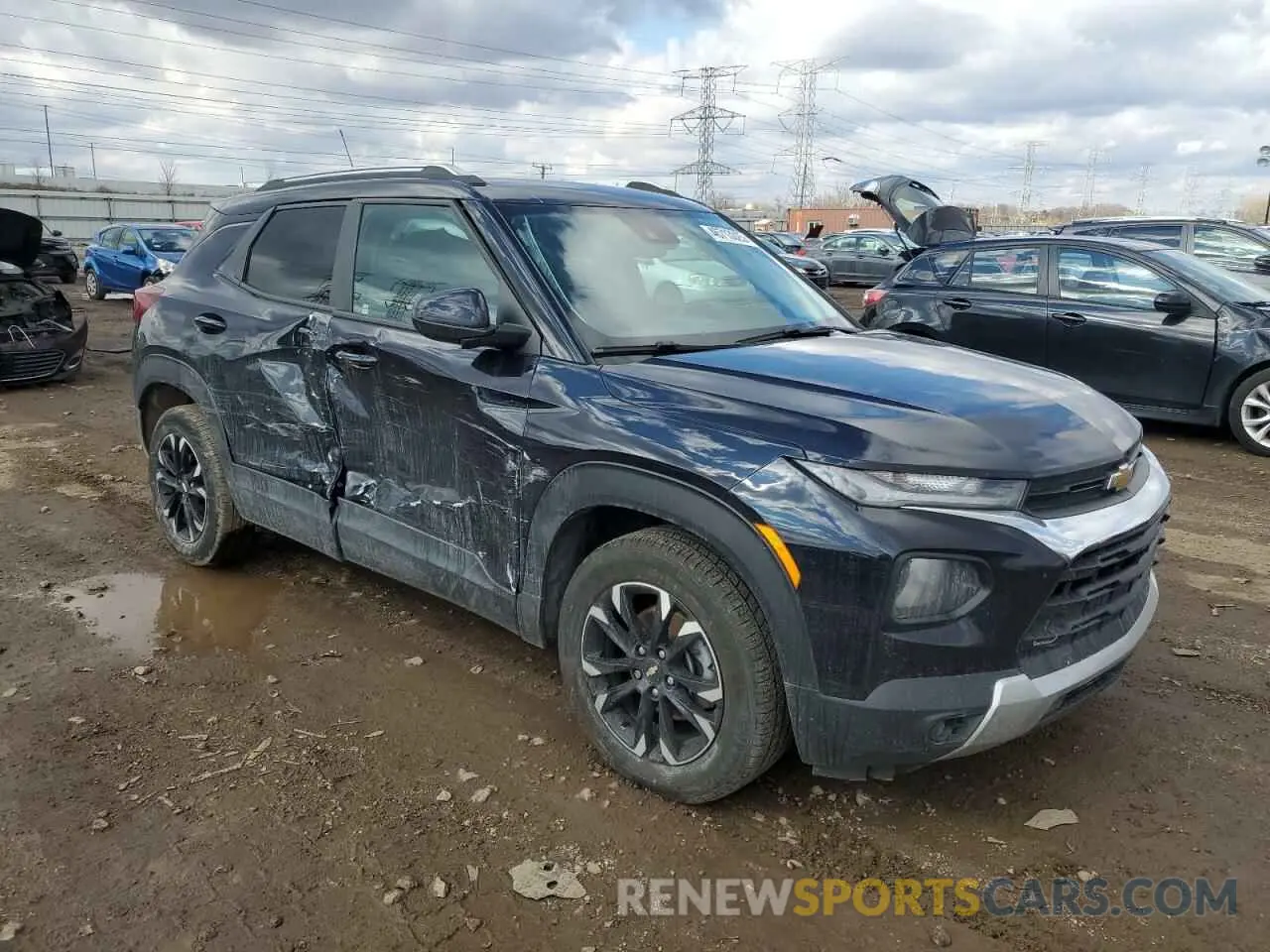 4 fotografías del automóvil dañado KL79MPSL7MB033354 CHEVROLET TRAILBLZR 2021
