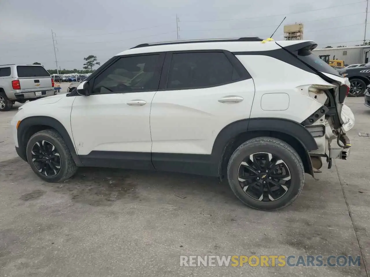 2 fotografías del automóvil dañado KL79MPSLXMB006424 CHEVROLET TRAILBLZR 2021