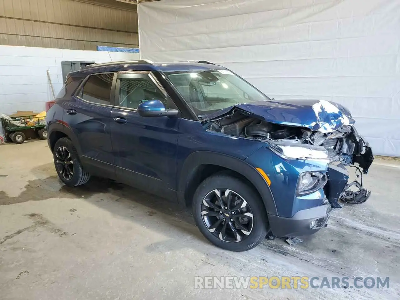 4 fotografías del automóvil dañado KL79MRSL0MB076526 CHEVROLET TRAILBLZR 2021