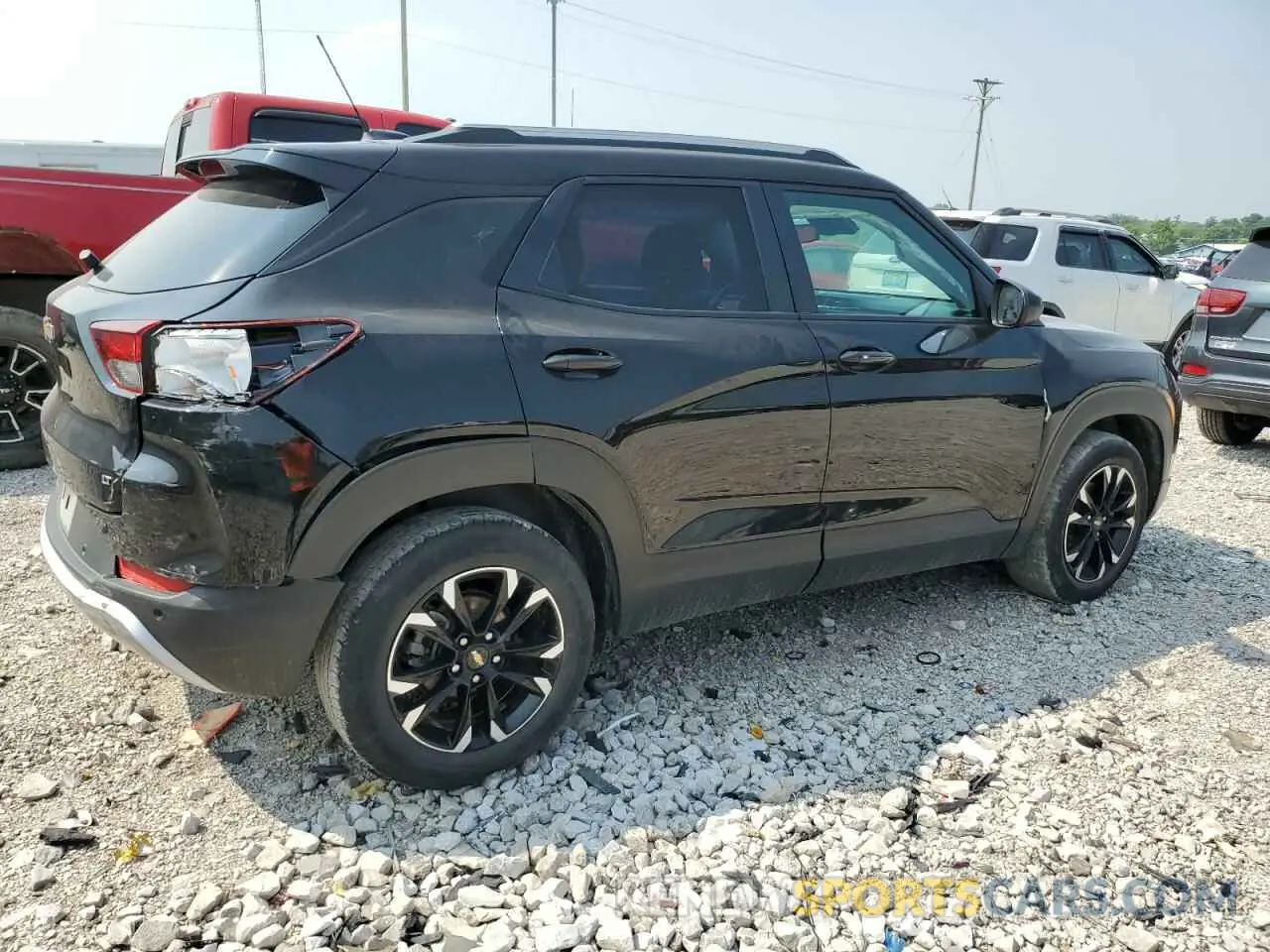 3 fotografías del automóvil dañado KL79MRSL2MB147144 CHEVROLET TRAILBLZR 2021