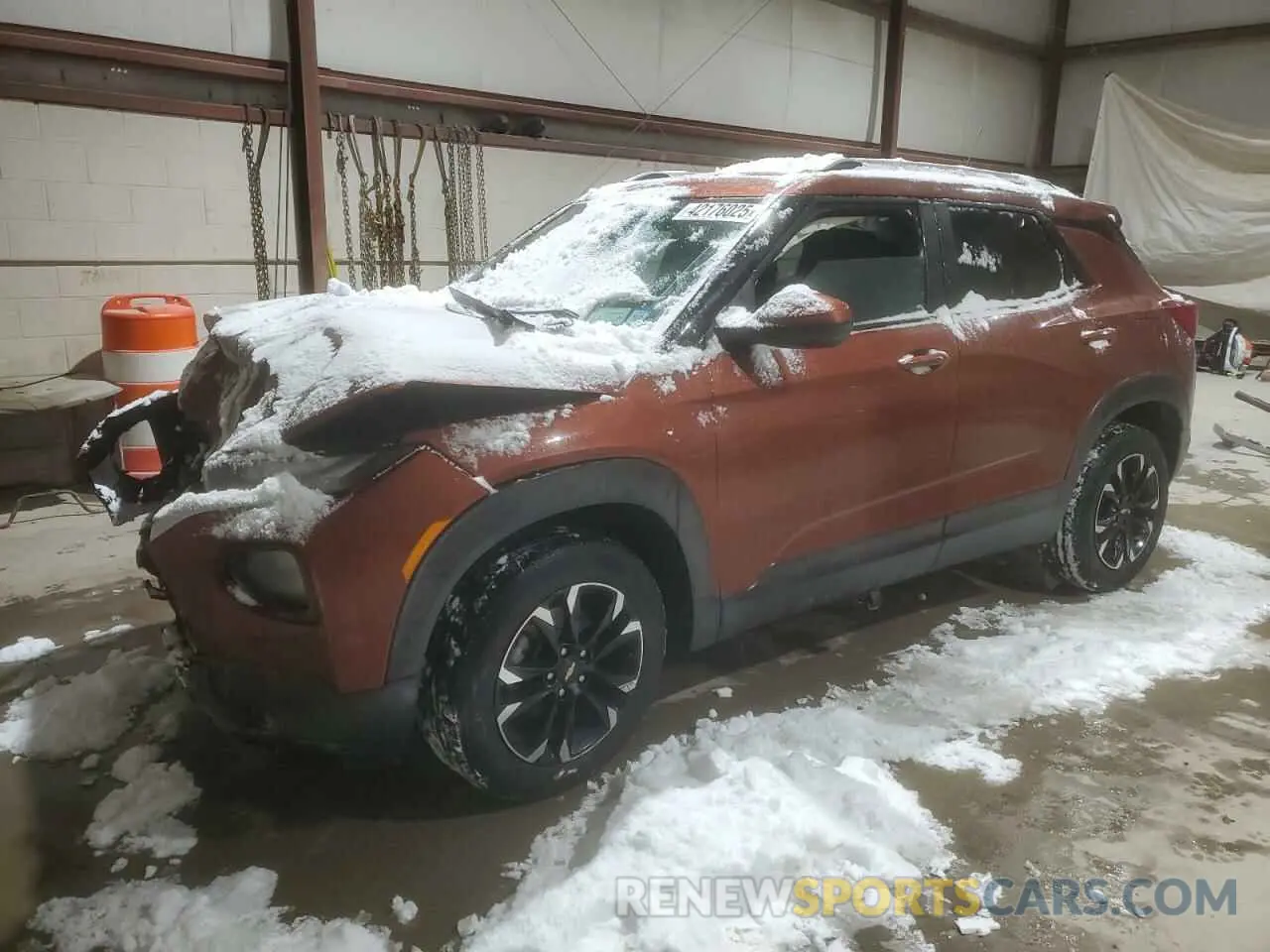 1 fotografías del automóvil dañado KL79MRSL3MB001755 CHEVROLET TRAILBLZR 2021