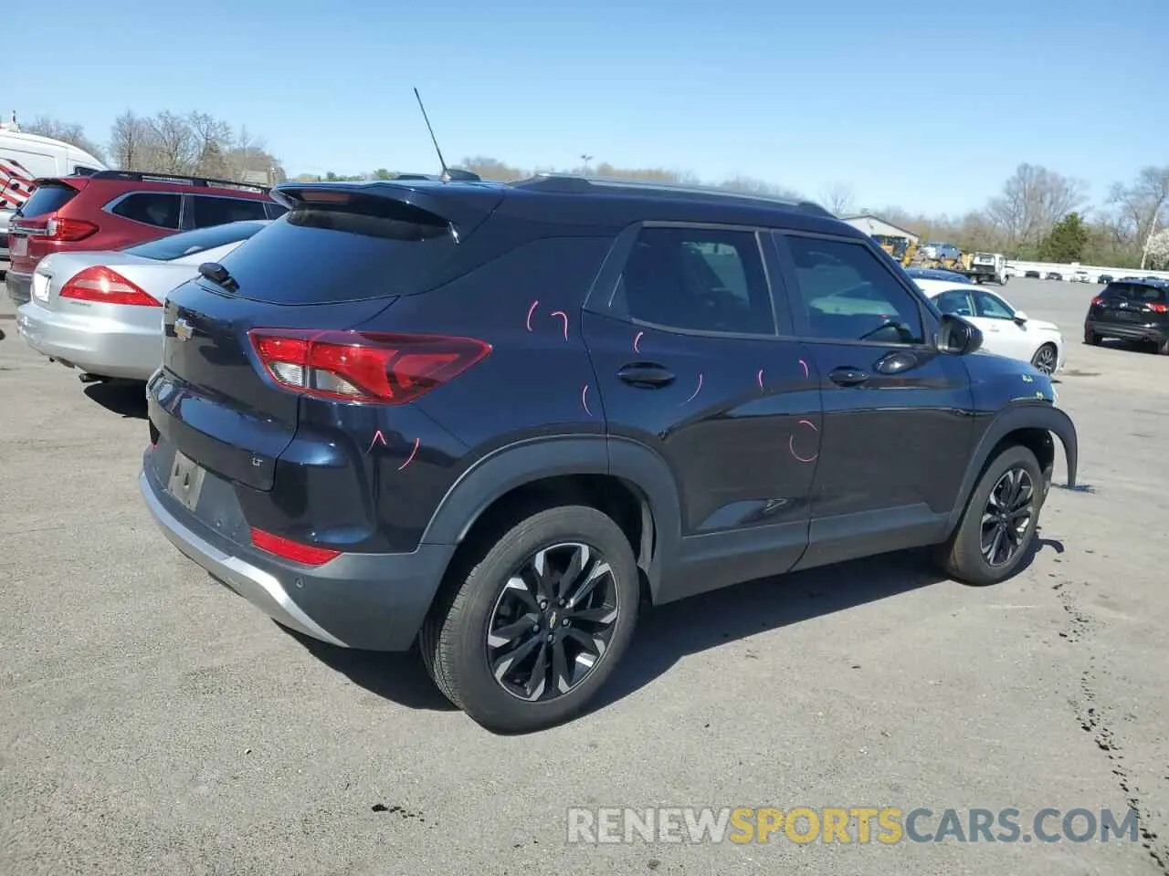 3 fotografías del automóvil dañado KL79MRSL3MB055797 CHEVROLET TRAILBLZR 2021