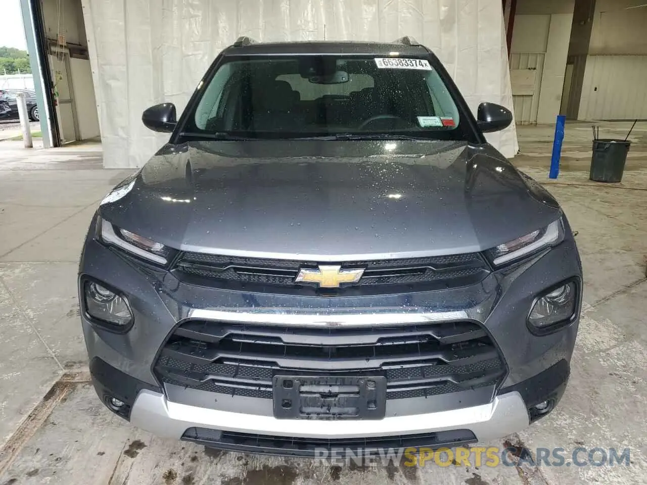 5 fotografías del automóvil dañado KL79MRSL5MB023546 CHEVROLET TRAILBLZR 2021