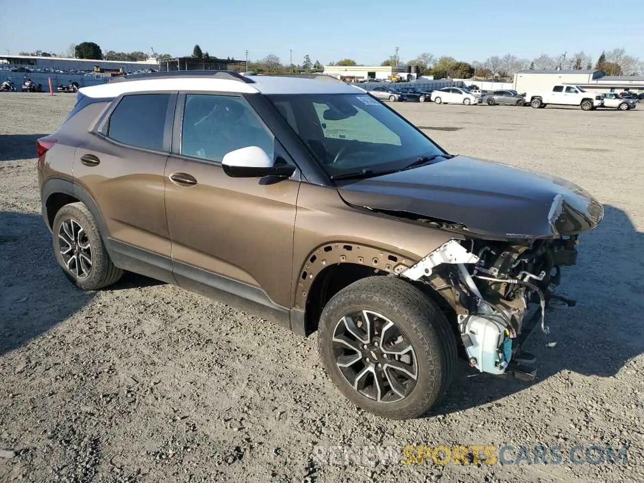 4 fotografías del automóvil dañado KL79MSSL6MB105504 CHEVROLET TRAILBLZR 2021