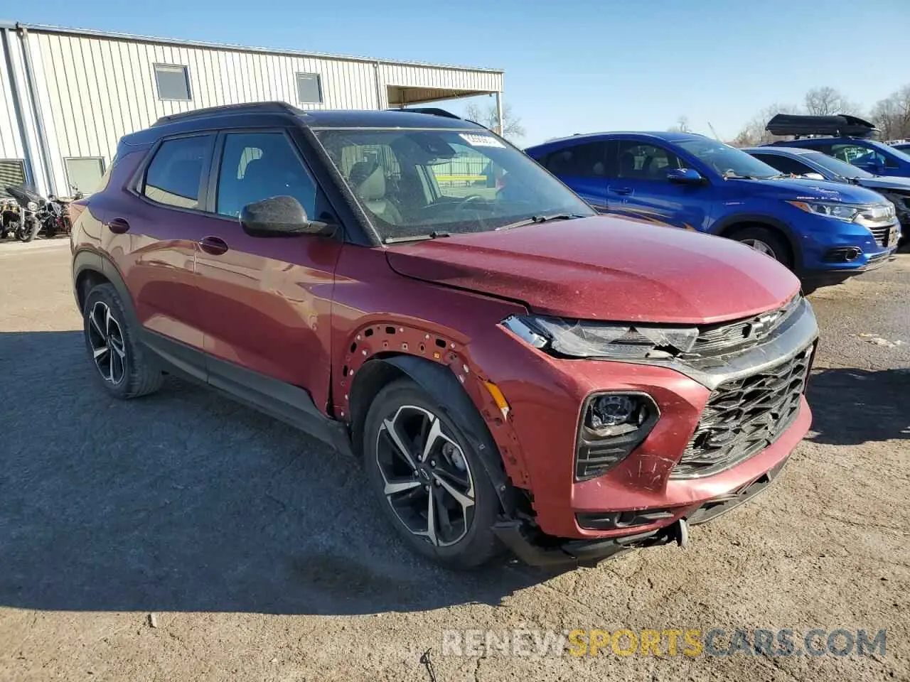 4 fotografías del automóvil dañado KL79MTSL0MB051431 CHEVROLET TRAILBLZR 2021