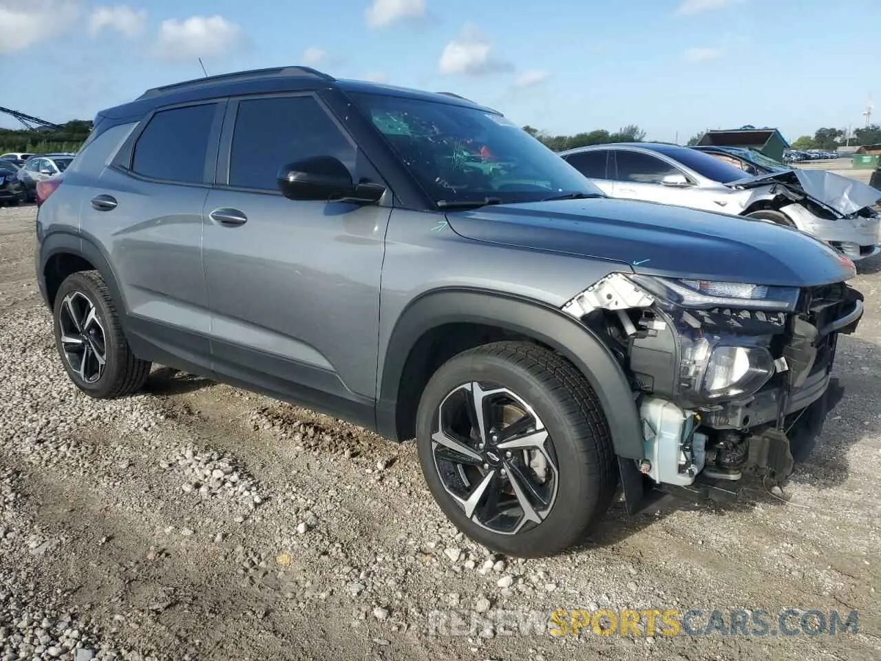 4 fotografías del automóvil dañado KL79MTSL1MB152333 CHEVROLET TRAILBLZR 2021