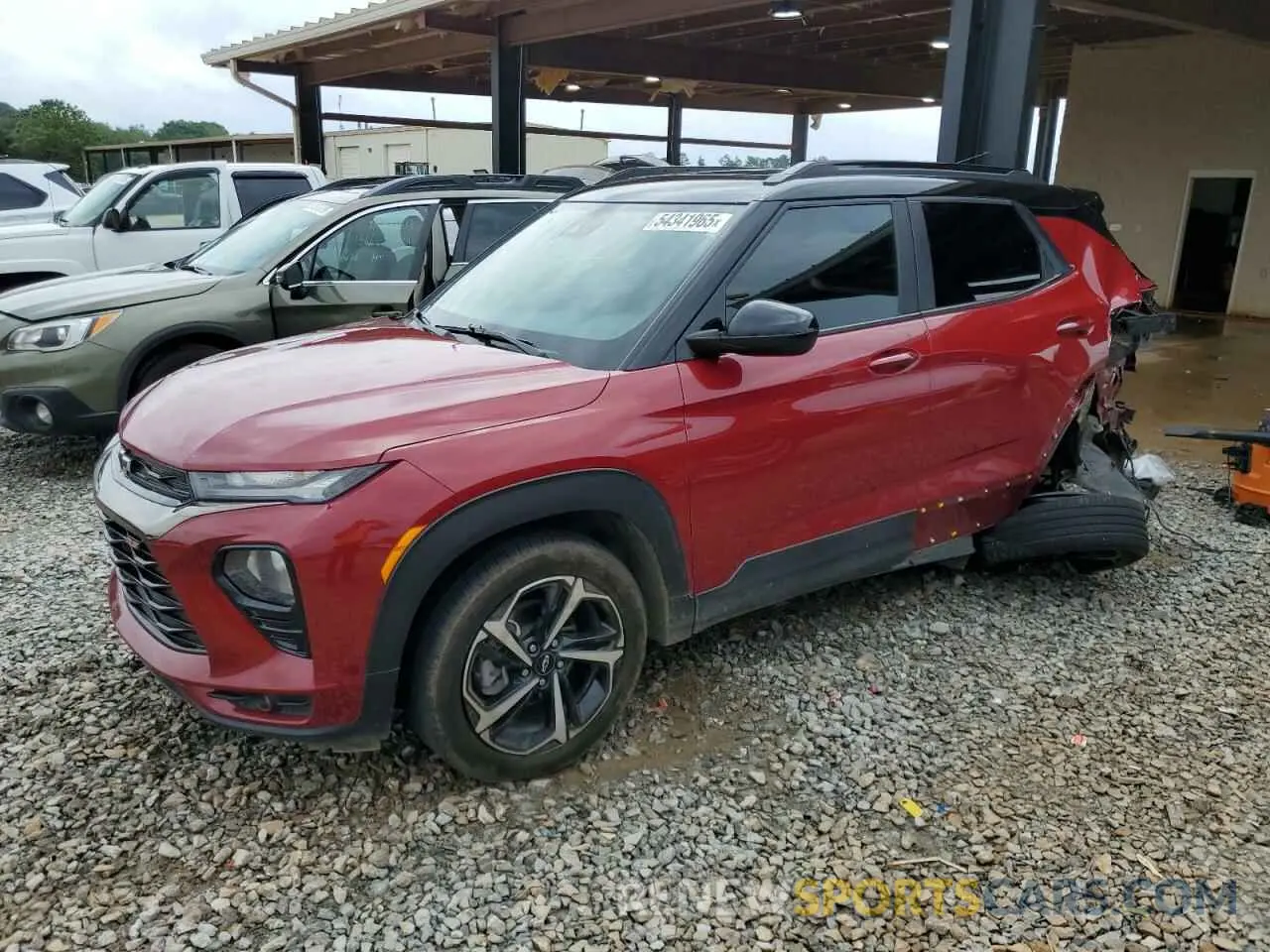 1 fotografías del automóvil dañado KL79MTSL2MB127974 CHEVROLET TRAILBLZR 2021
