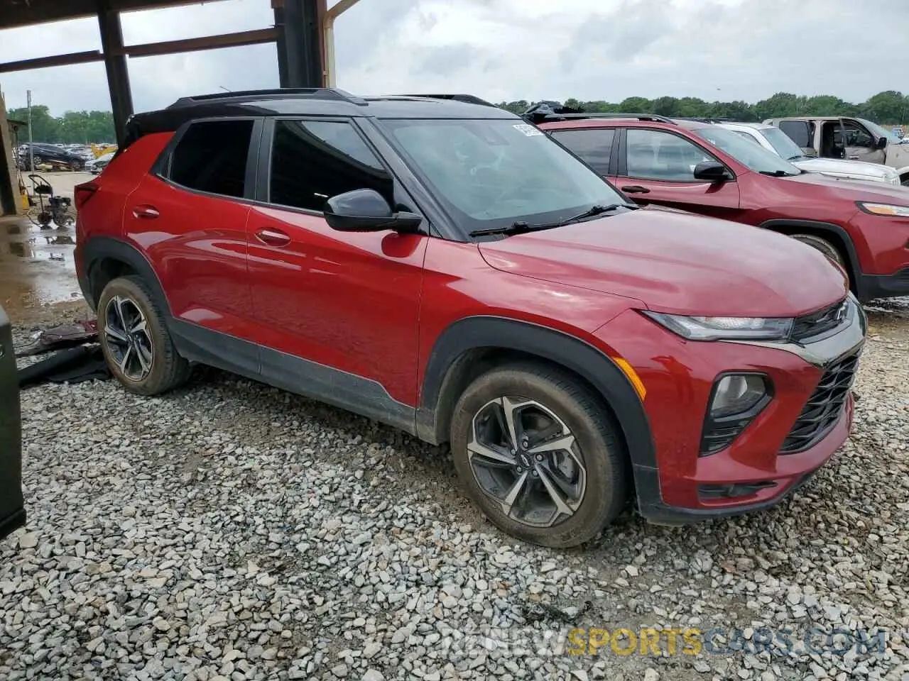 4 fotografías del automóvil dañado KL79MTSL2MB127974 CHEVROLET TRAILBLZR 2021