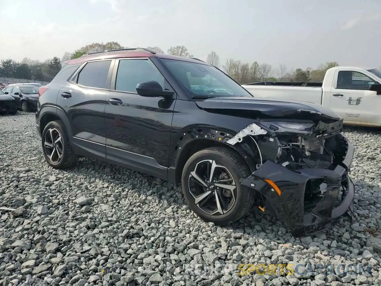 4 fotografías del automóvil dañado KL79MTSL7MB159268 CHEVROLET TRAILBLZR 2021