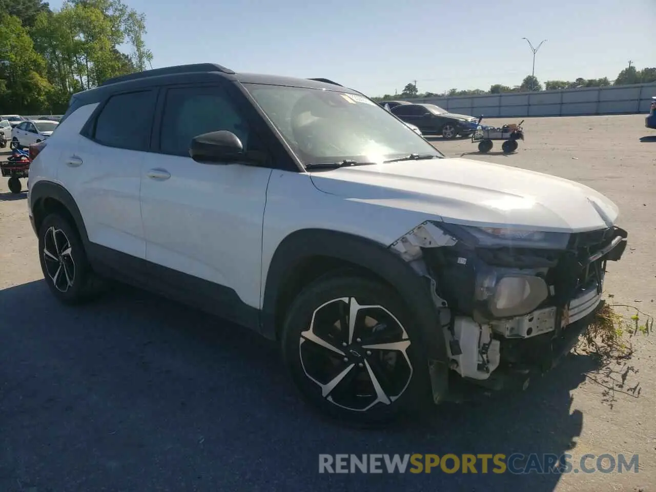4 fotografías del automóvil dañado KL79MTSLXMB139970 CHEVROLET TRAILBLZR 2021
