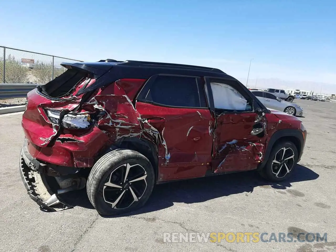 3 fotografías del automóvil dañado KL79MUSL0MB019696 CHEVROLET TRAILBLZR 2021