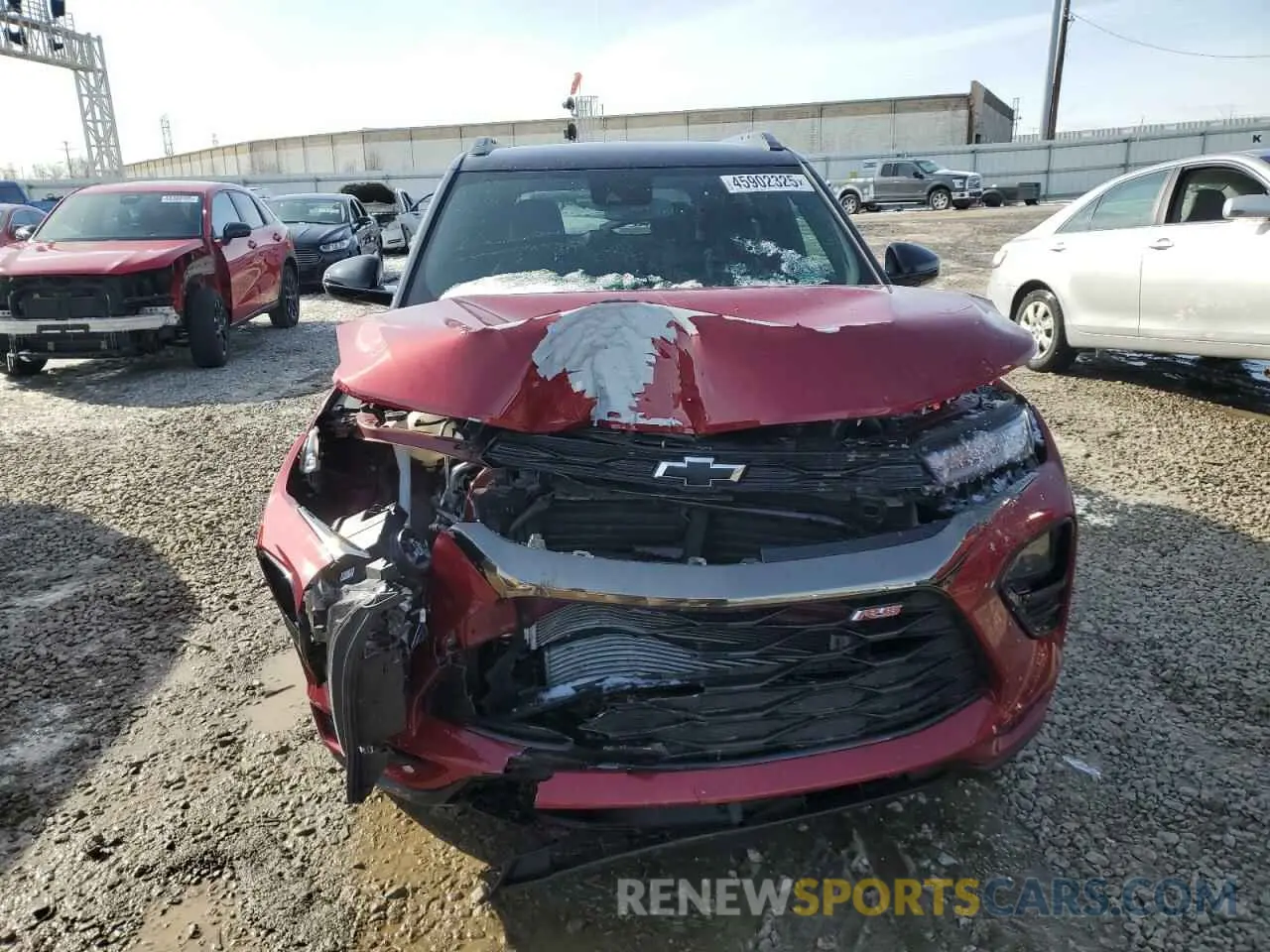 5 fotografías del automóvil dañado KL79MUSL0MB099601 CHEVROLET TRAILBLZR 2021