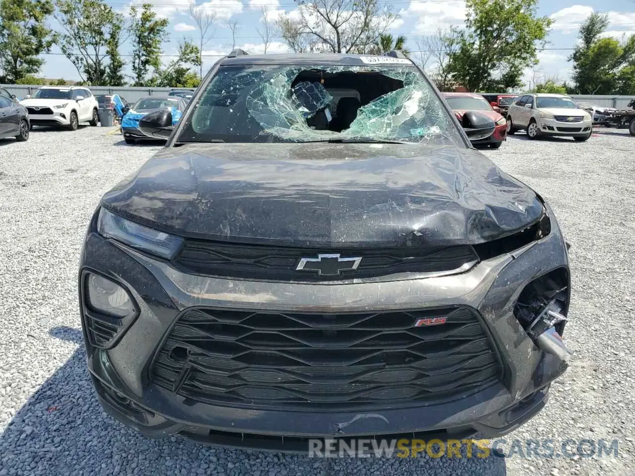 5 fotografías del automóvil dañado KL79MUSL1MB085318 CHEVROLET TRAILBLZR 2021
