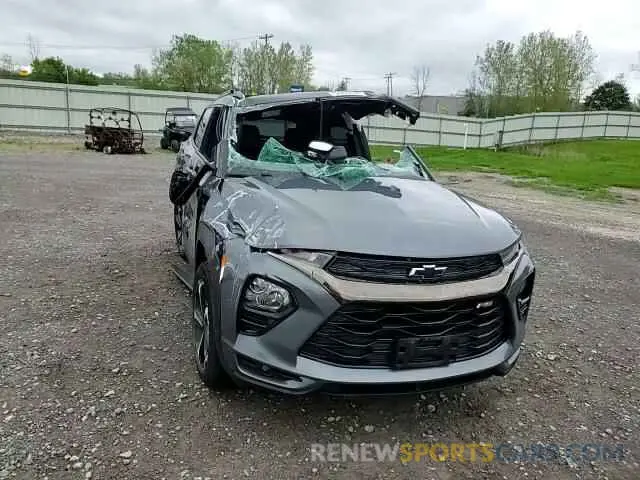 15 fotografías del automóvil dañado KL79MUSLXMB157407 CHEVROLET TRAILBLZR 2021