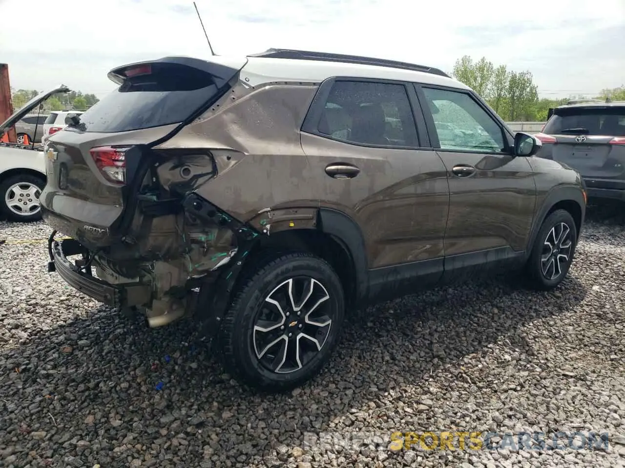 3 fotografías del automóvil dañado KL79MVSL6MB160441 CHEVROLET TRAILBLZR 2021