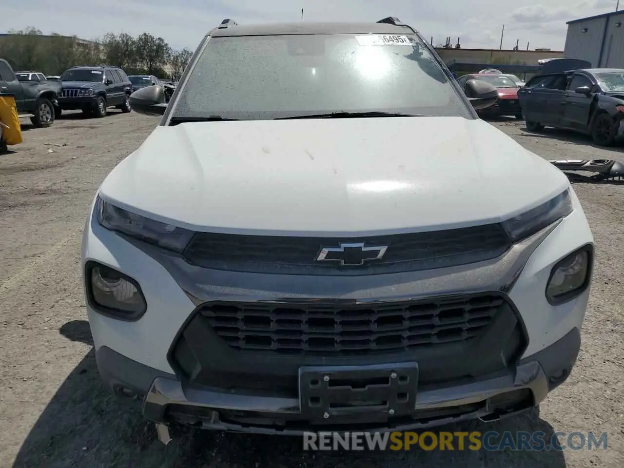 5 fotografías del automóvil dañado KL79MVSLXMB161446 CHEVROLET TRAILBLZR 2021