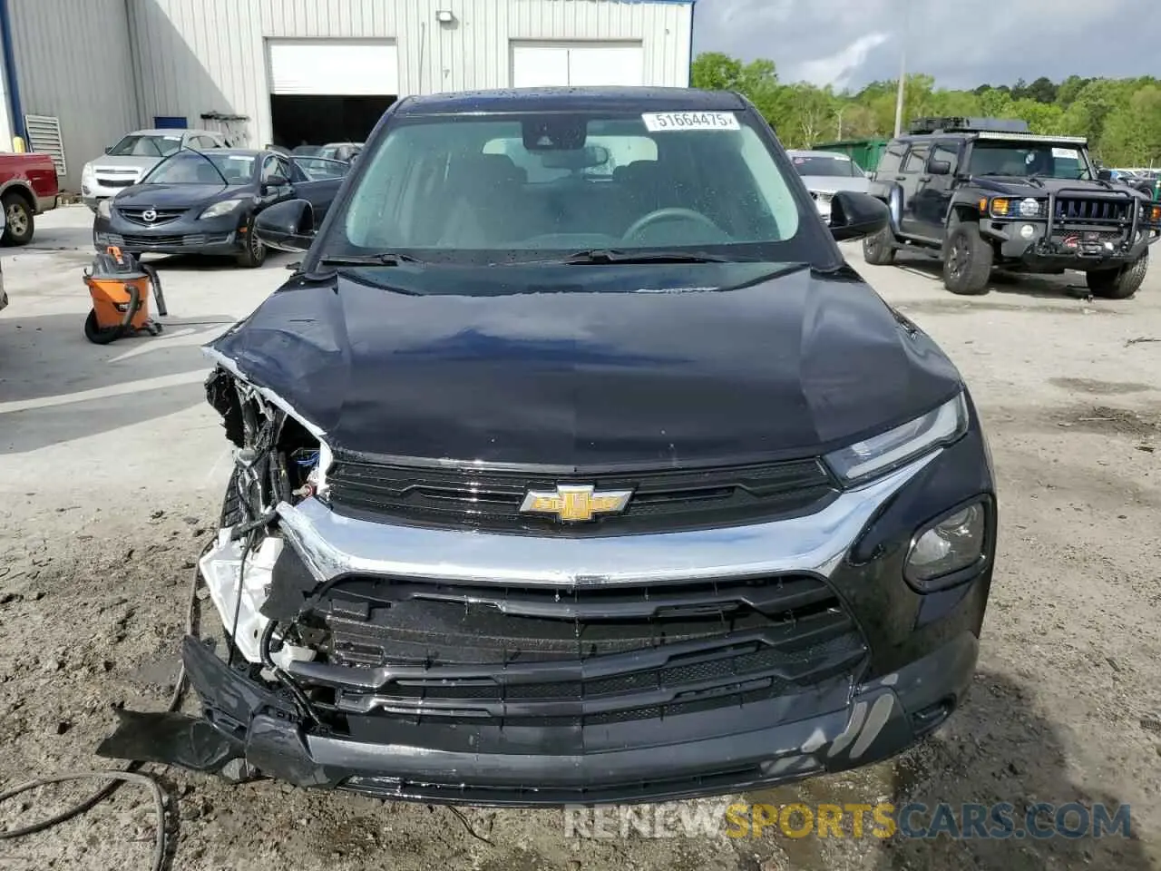 5 fotografías del automóvil dañado KL79MMS29NB127971 CHEVROLET TRAILBLZR 2022
