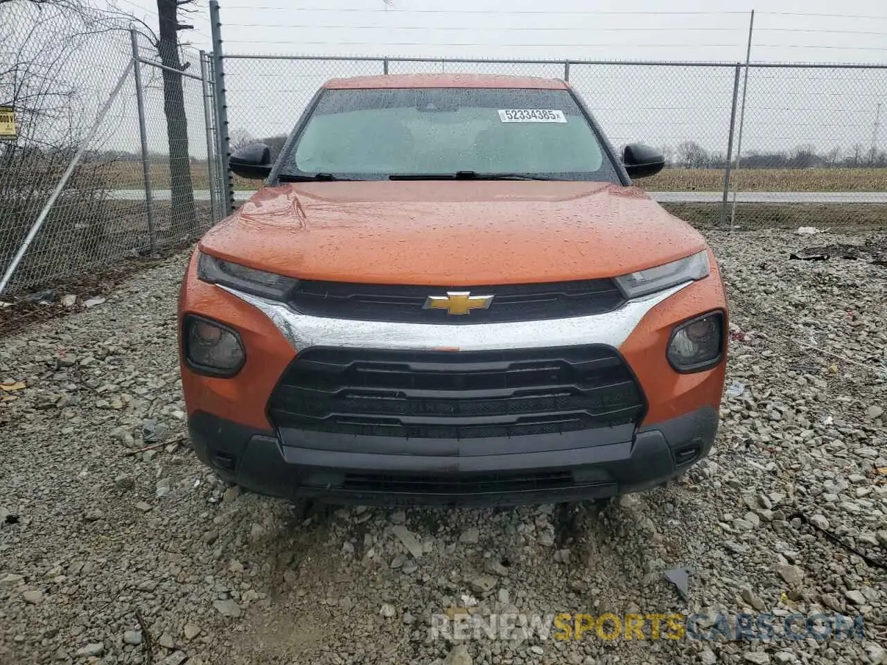 5 fotografías del automóvil dañado KL79MNSL9NB035662 CHEVROLET TRAILBLZR 2022