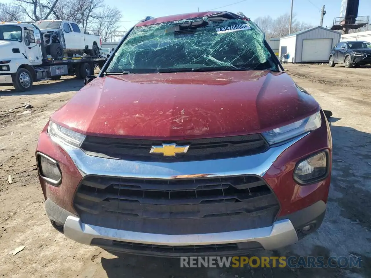5 fotografías del automóvil dañado KL79MPS22NB143351 CHEVROLET TRAILBLZR 2022