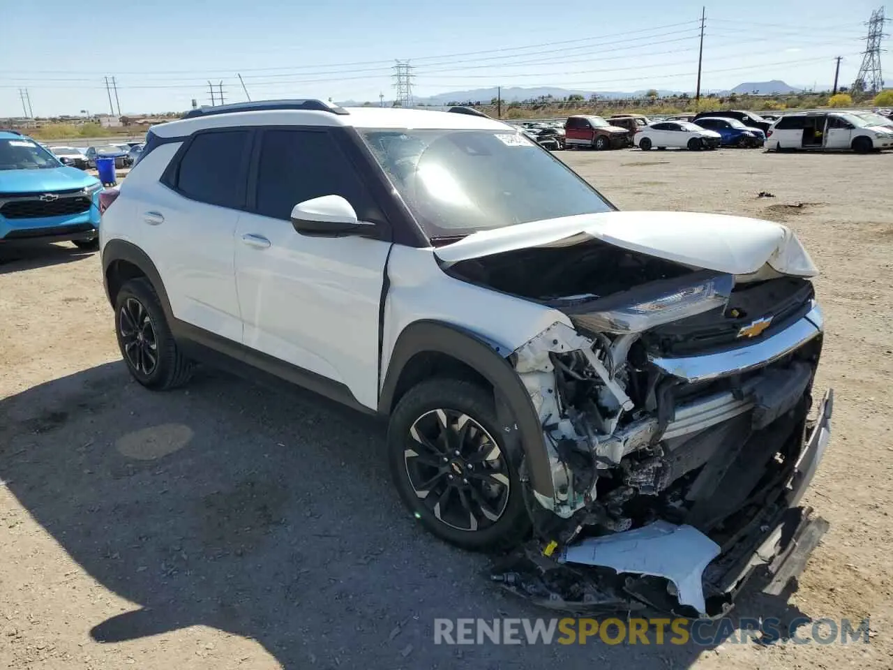 4 fotografías del automóvil dañado KL79MPSL8NB032120 CHEVROLET TRAILBLZR 2022