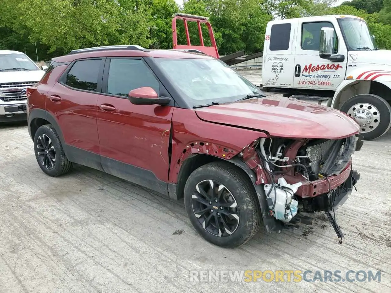4 fotografías del automóvil dañado KL79MRSL2NB051760 CHEVROLET TRAILBLZR 2022