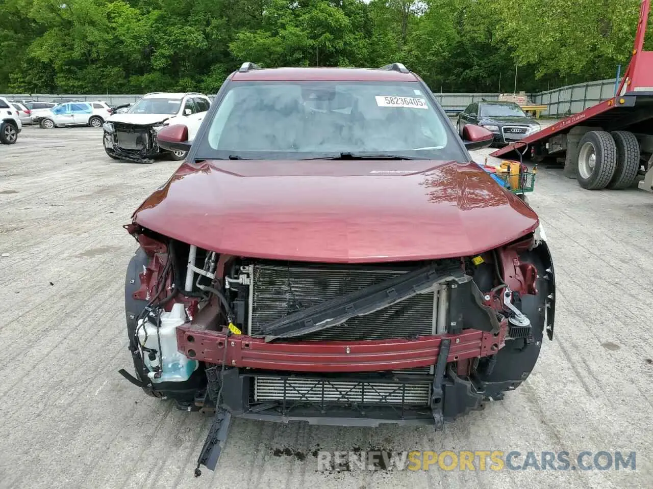 5 fotografías del automóvil dañado KL79MRSL2NB051760 CHEVROLET TRAILBLZR 2022