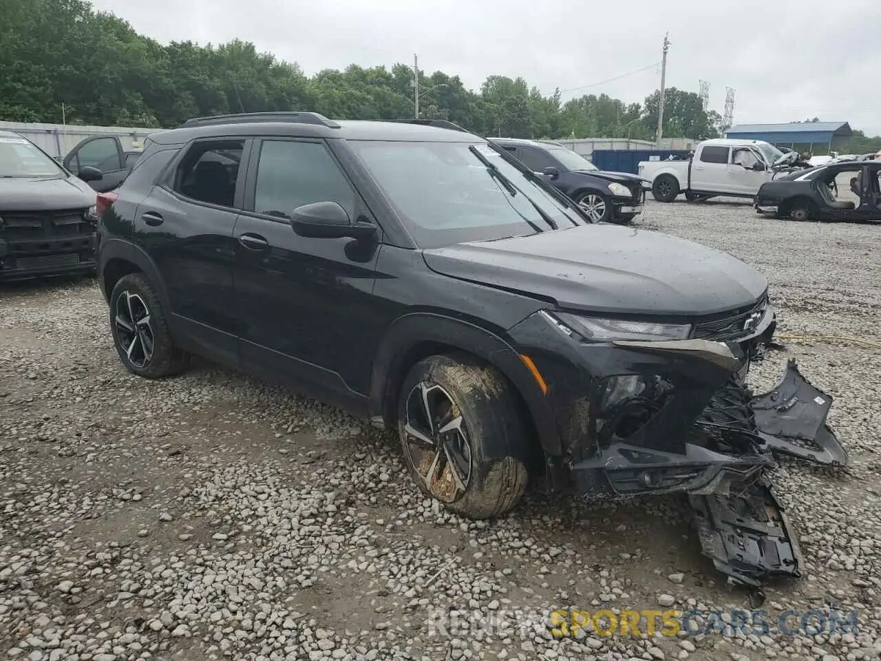 4 fotografías del automóvil dañado KL79MTSL0NB070336 CHEVROLET TRAILBLZR 2022