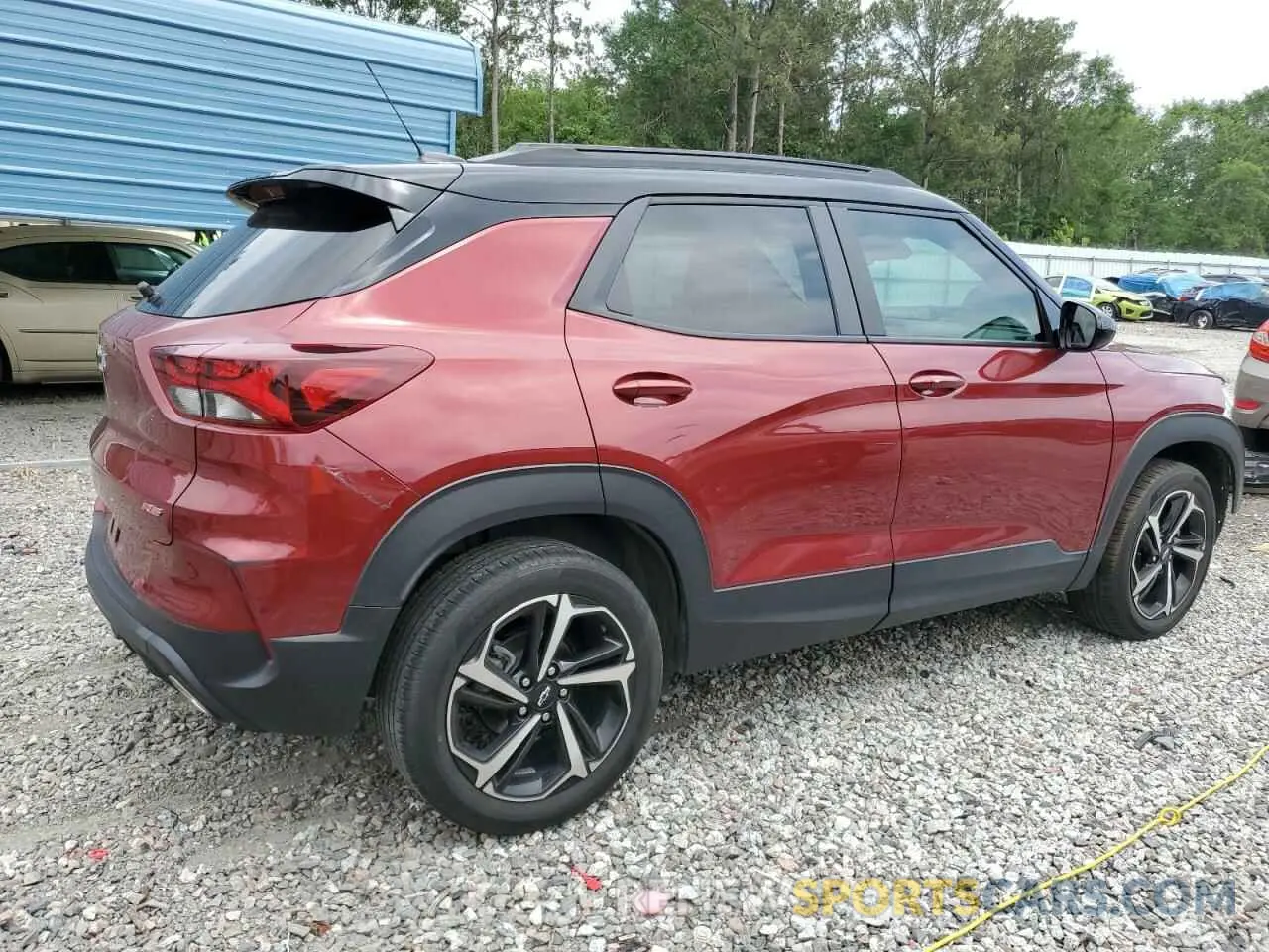 3 fotografías del automóvil dañado KL79MTSL2NB106348 CHEVROLET TRAILBLZR 2022
