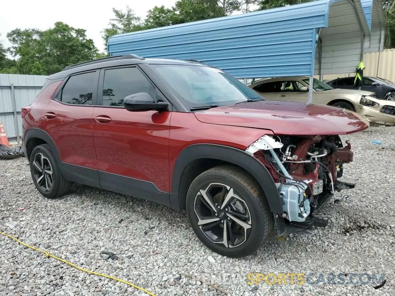4 fotografías del automóvil dañado KL79MTSL2NB106348 CHEVROLET TRAILBLZR 2022