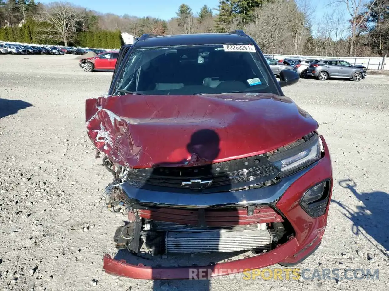 5 fotografías del automóvil dañado KL79MTSL7NB073671 CHEVROLET TRAILBLZR 2022