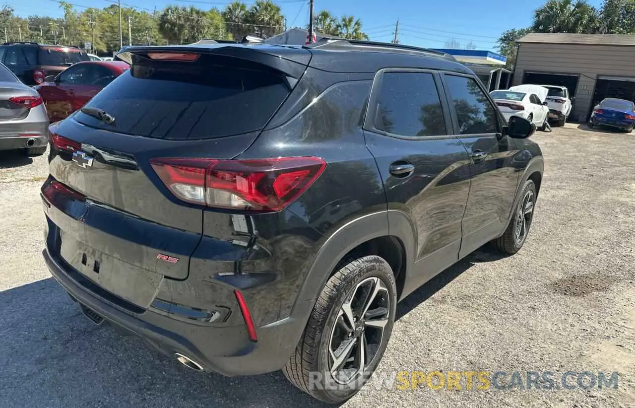 4 fotografías del automóvil dañado KL79MTSL8NB068589 CHEVROLET TRAILBLZR 2022