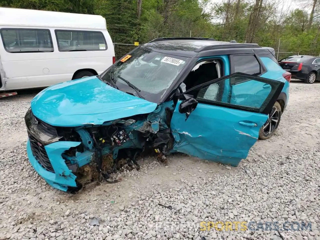 1 fotografías del automóvil dañado KL79MUSL8NB024212 CHEVROLET TRAILBLZR 2022
