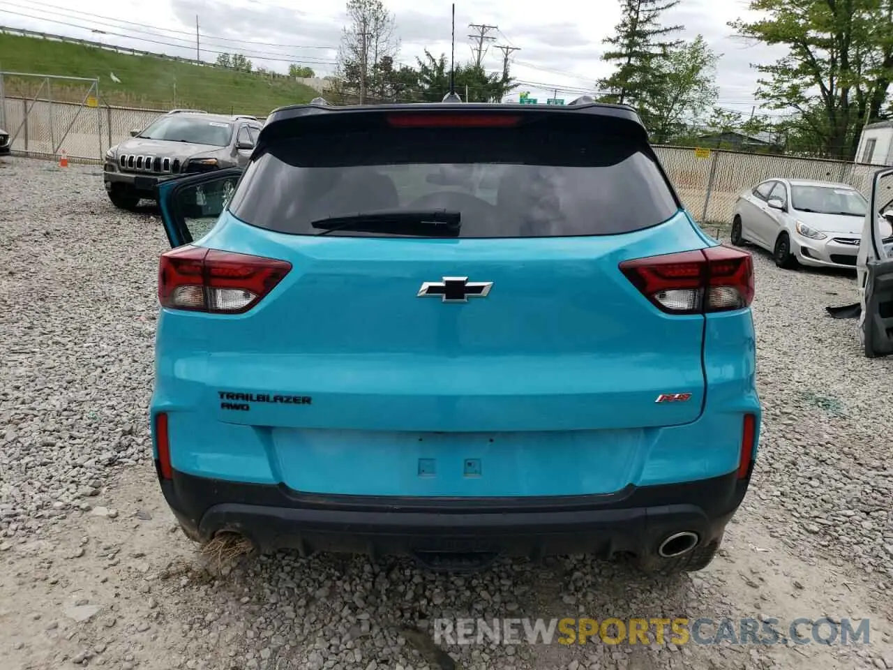 6 fotografías del automóvil dañado KL79MUSL8NB024212 CHEVROLET TRAILBLZR 2022