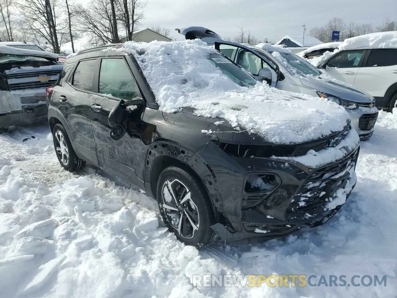 4 fotografías del automóvil dañado KL79MUSL9NB043397 CHEVROLET TRAILBLZR 2022