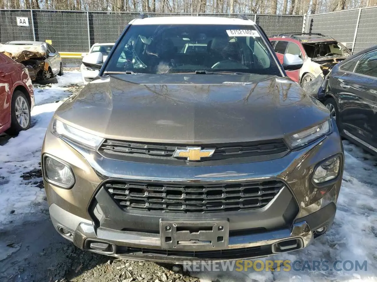 5 fotografías del automóvil dañado KL79MVSL4NB074661 CHEVROLET TRAILBLZR 2022