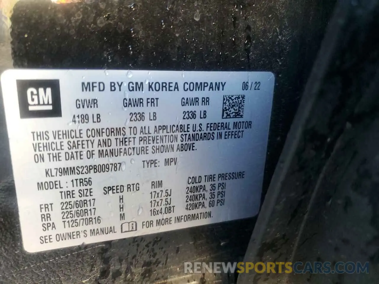 13 fotografías del automóvil dañado KL79MMS23PB009787 CHEVROLET TRAILBLZR 2023